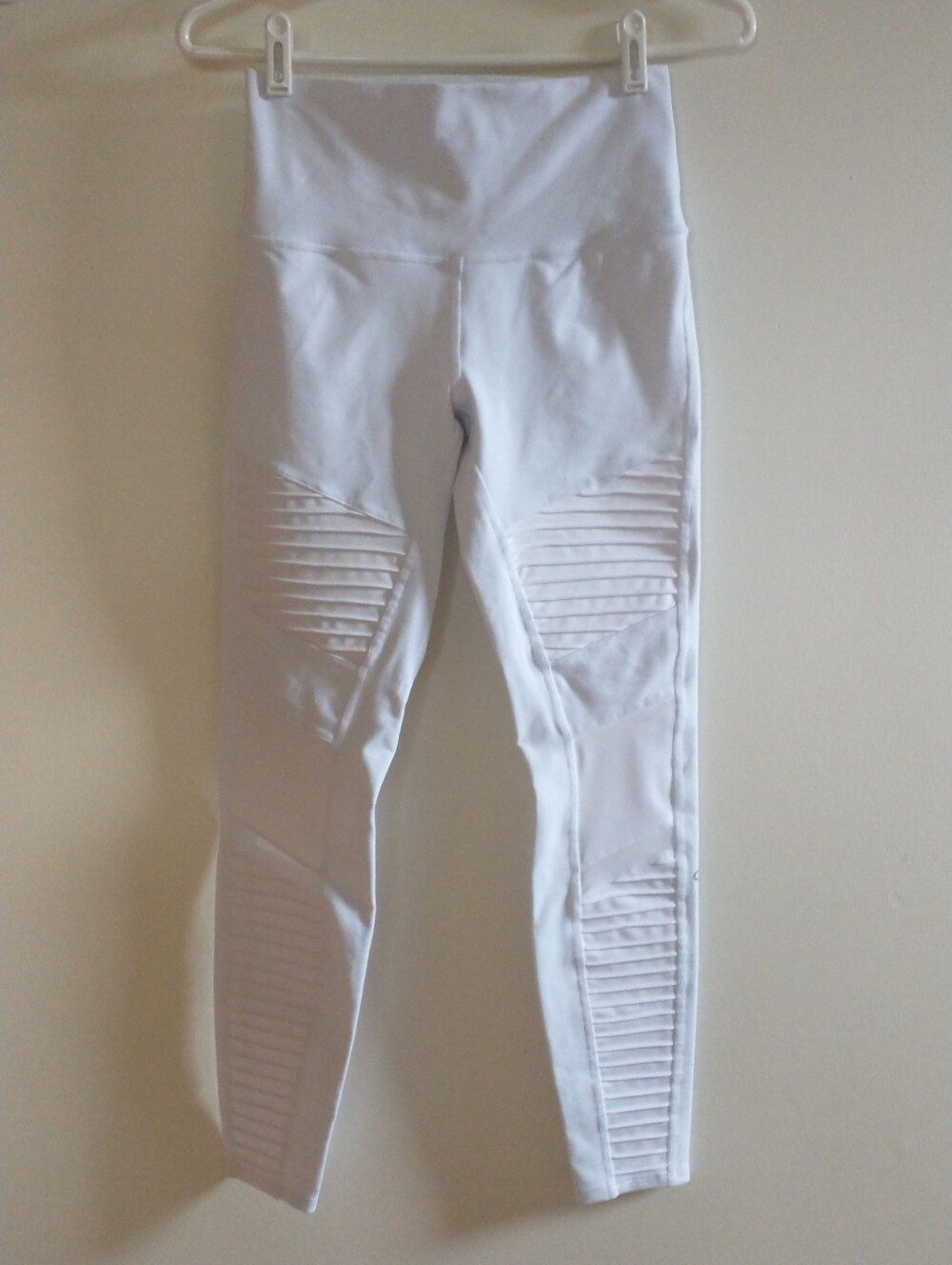 ALO Yoga White Activewear Moto Leggings S